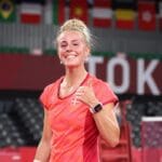 Mia Blichfeldt - OL - Tokyo 2020 - Lege - Glad - sejr - glæde - tommel op - thumbs up