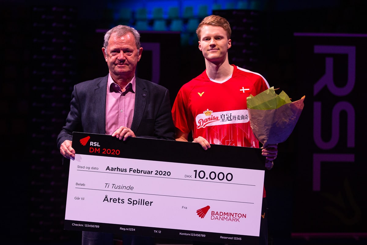 Badminton DM - Årets Spiller - Årets Badmintonspiller - Anders Antonsen - René Toft - Pris - Award - Allan Høgholm - DM - Danmarksmesterskabet