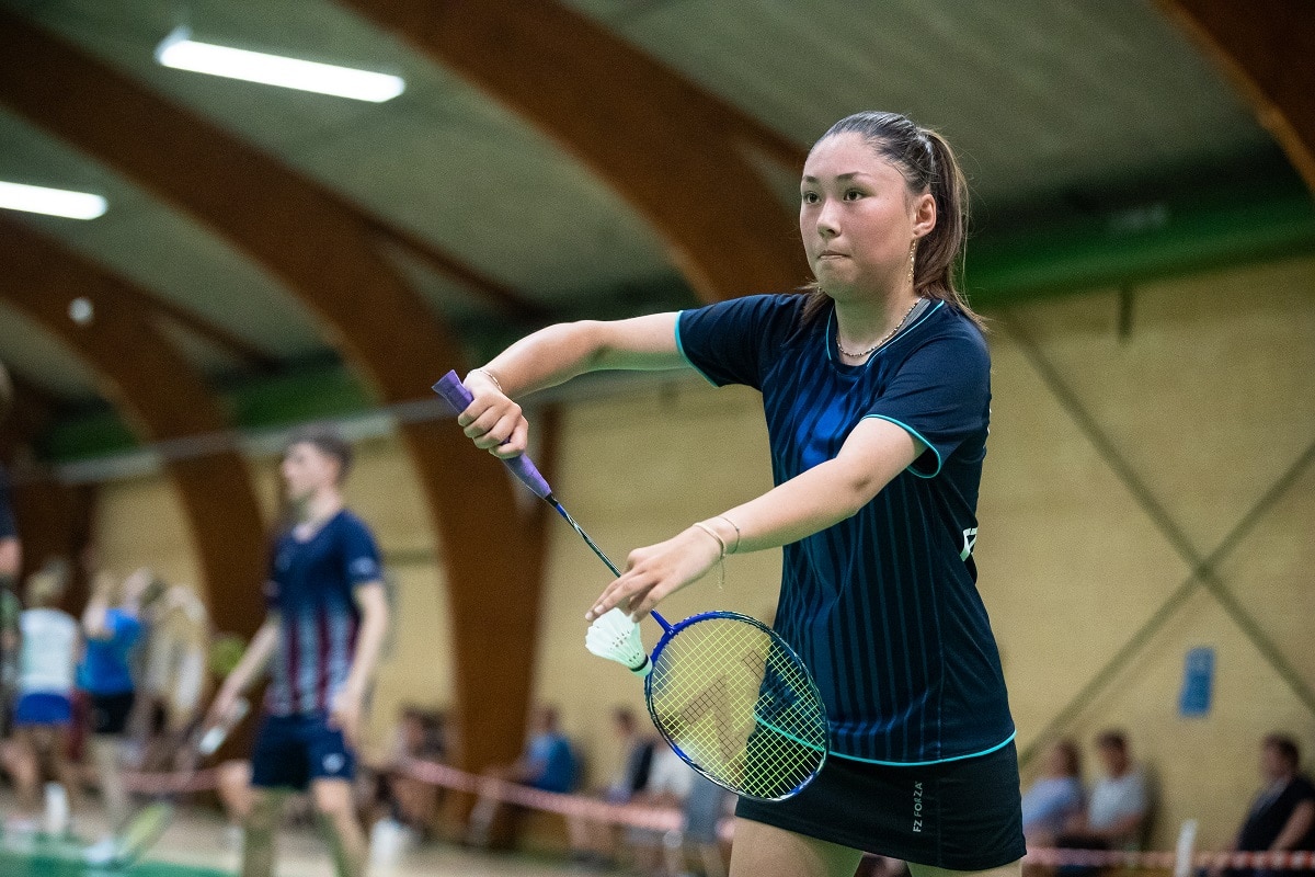 Tune, Denmark - June 19: UDM Badminton U17 og U19 at Tune Hallen on June 19, 2021 in Tune, Denmark. (Photo by Allan Hogholm)