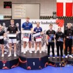 VICTOR UDM - mixeddouble - ungdom - medalje -medaljer - præmie -podie - præmiepodie - medaljeskamle - Brøndby Hallen - Allan Høgholm