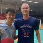 Anders Antonsen og Loh Kean Yew til NETC træningen forberedelse til VM