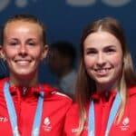 Mia Blichfeldt - Line Kjærsfeldt - European Games 2019 - Medaljer - Glæde - Badmintonphoto
