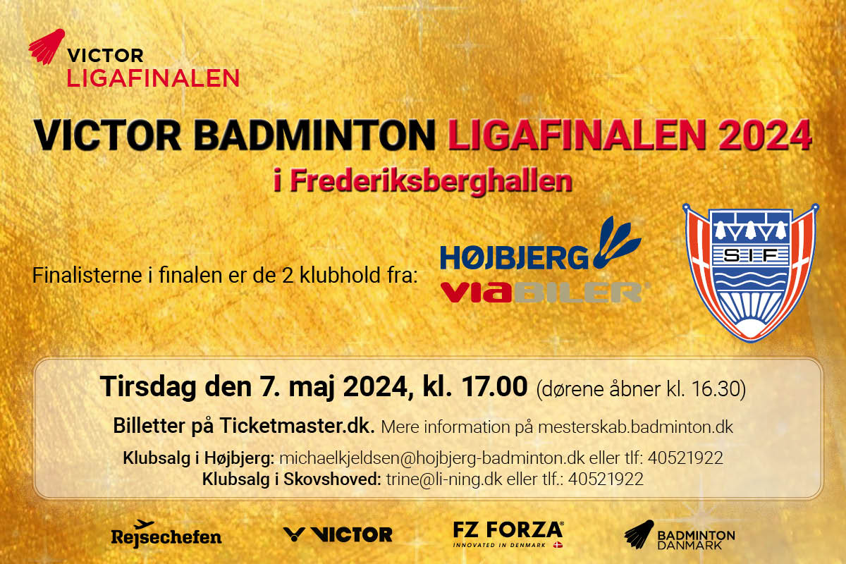 Ligafinalen - 2024 - Badmintonligaen - Skovshoved - Højbjerg/Via Biler