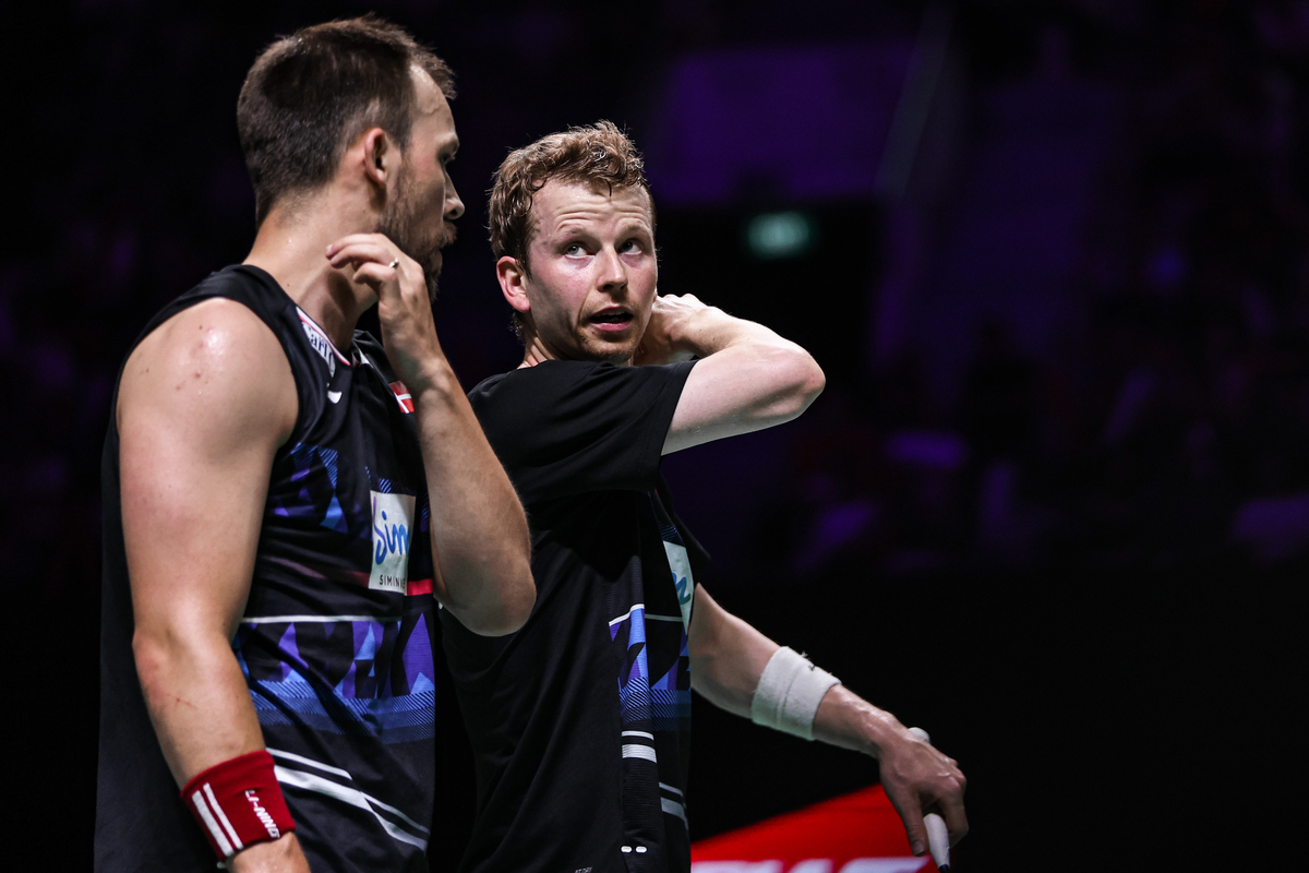 Badmintonphoto - Kim Astrup - Anders Skaarup - Indonesia Open - 2024