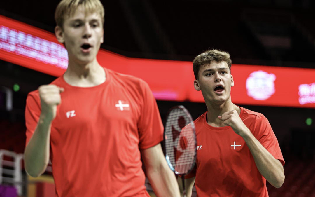 Det danske ungdomslandshold med en sejr i gruppefinalen